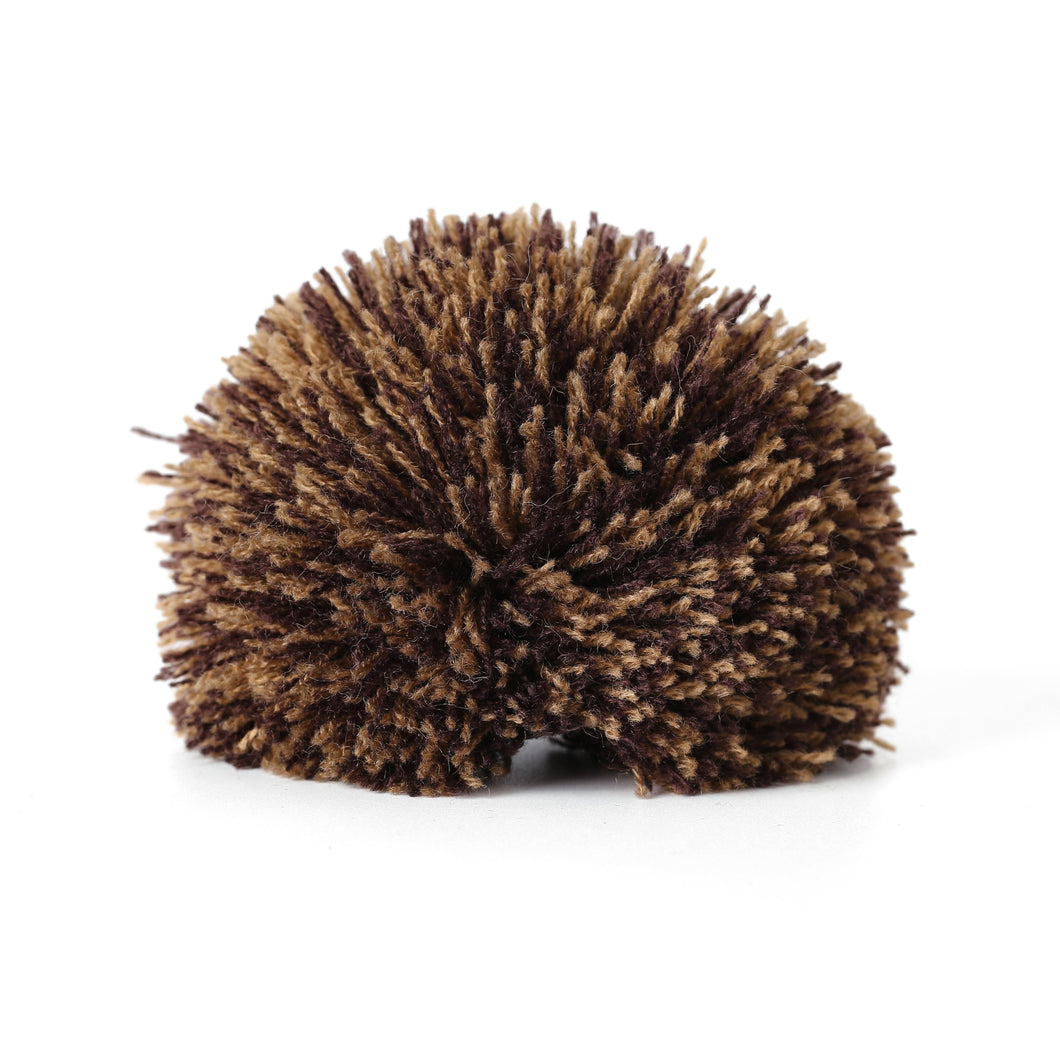 Pompon marron et beige