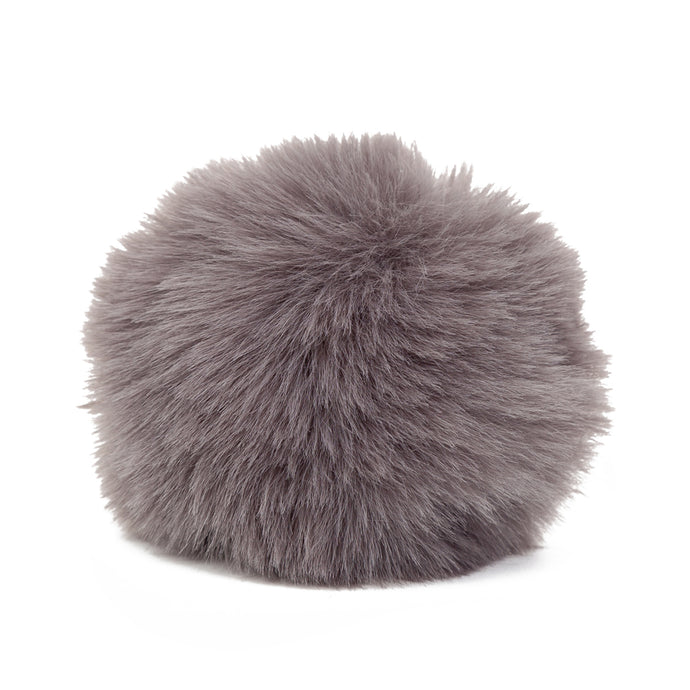 Bonnet Long Noir Pompon Fourrure Synthétique Cold 3116 - Blue Melon