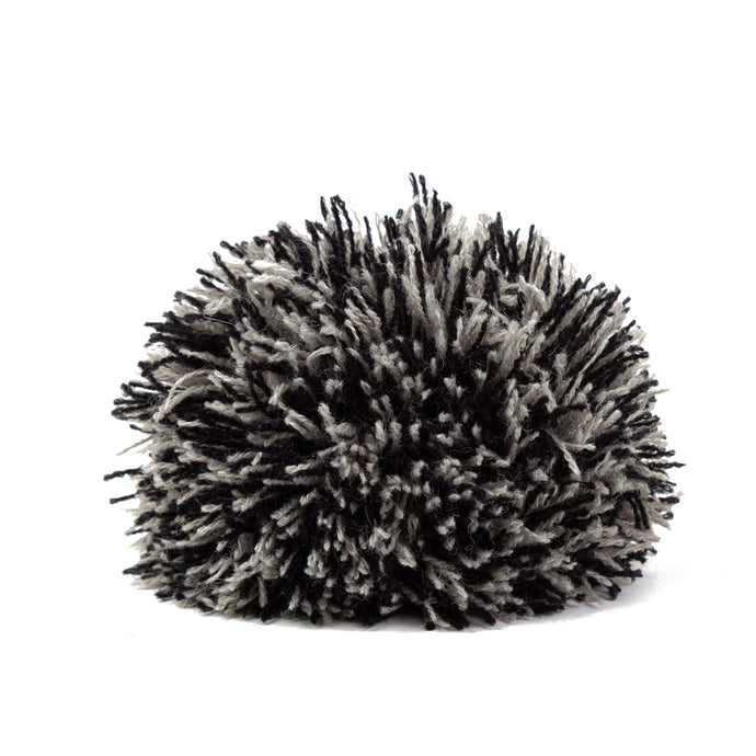 Pompon gris, noir