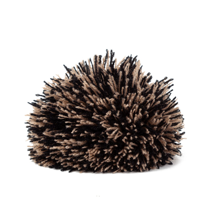 Pompon marron, noir